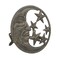 Cast Iron Crescent Moon and Stars Wall Mounted Garden Hose Holder Bronze Finish